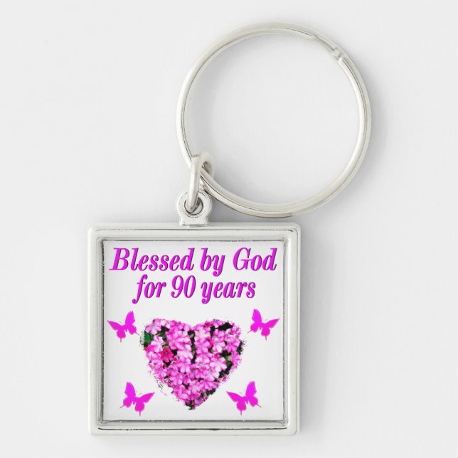 HÜBSCHER 90. GEBURTSTAG SCHLÜSSELANHÄNGER (Vorne)