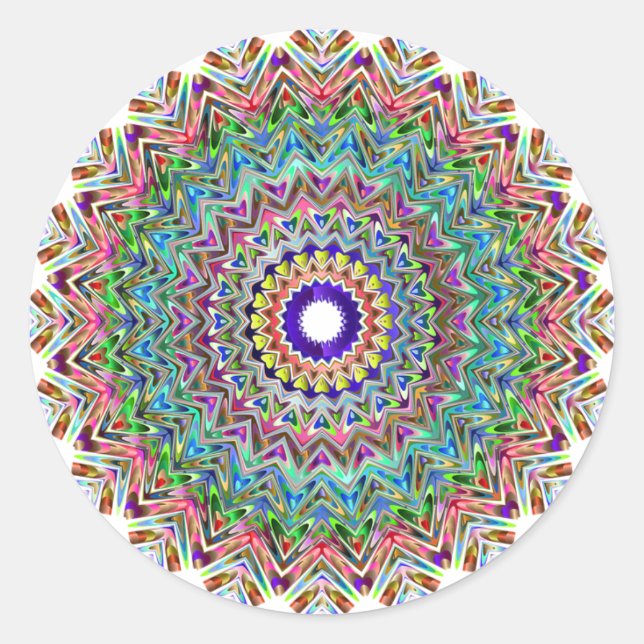 Hübscher Abstrakter Aufkleber (Vorderseite)