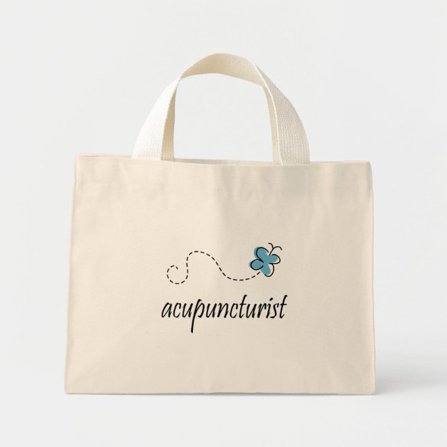 Hübscher Accupuncturist Tote Bag Mini Stoffbeutel (Vorne)