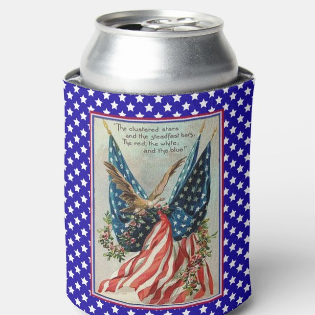 Hübscher Adler Amerikanische Unabhängigkeitstag Pa Dosenkühler (Von Creator hochgeladen)