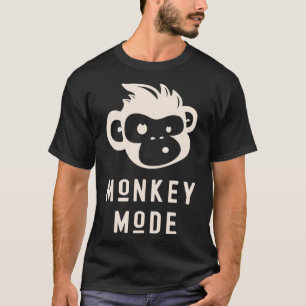 Hübscher Affenmodus Cooler Chimp Wildes Primat Tie T-Shirt