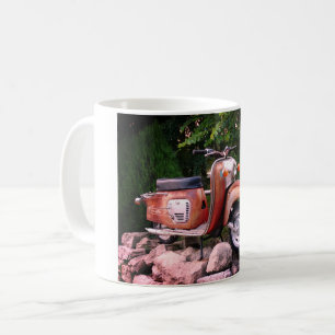 Hübscher alter Roller Weiß 325 ml Klassischer Weiß Tasse