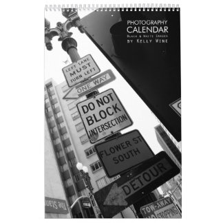 Hübscher B&W Foto-Kalender - Kelly-Wein Kalender