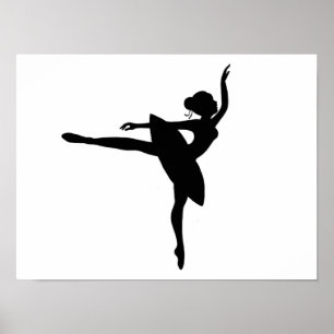 Hübscher Ballerina-Druck Poster