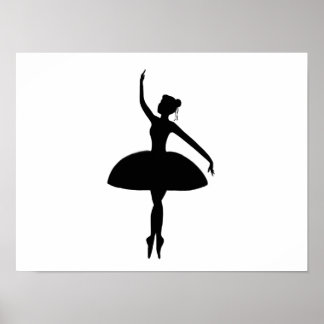 Hübscher Ballerina-Druck Poster