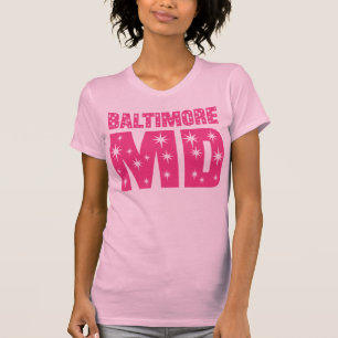 Hübscher Baltimore MD hat das T-Shirt der Frauen