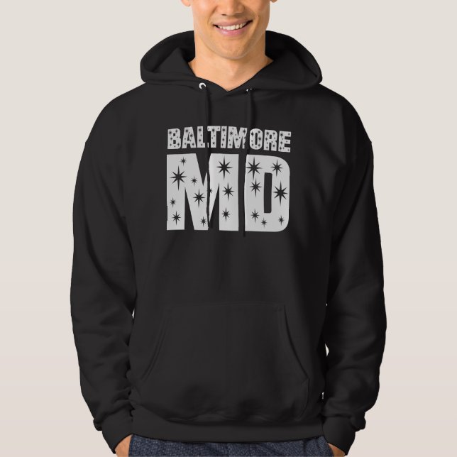 Hübscher Baltimore MD hat Hoodie in der Hauptrolle (Vorderseite)