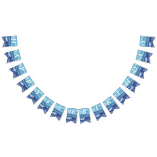 Hübscher Blauer Atlantik Wimpelkette