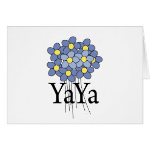 Hübscher blauer Blume YaYa T - Shirt
