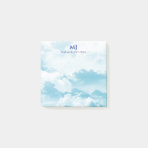 Hübscher blauer Himmel mit Wolken Personalisiert Post-it Klebezettel