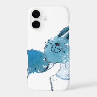 hübscher blauer Kasten der Kaninchen IPHONE