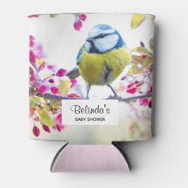 Hübscher Blauer und Gelber Bird auf einer Zweig-Ba Dosenkühler