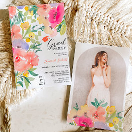 Hübscher, blühender Abschluss Einladung