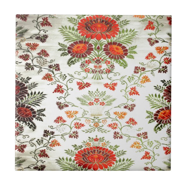 Hübscher Blumendruck Fliese (Vorderseite)