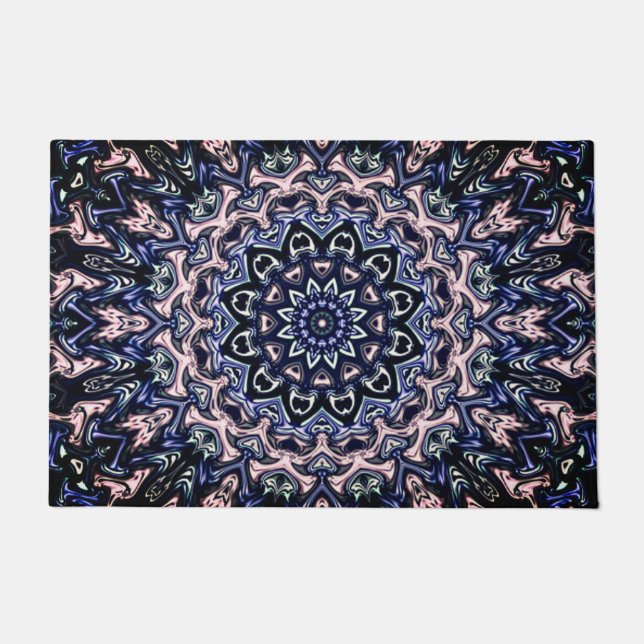 Hübscher Blumeneintrag "MANDELA" Blume LUE Willkom Fußmatte (Vorderseite)