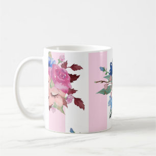 Hübscher Blumenentwurf Kaffeetasse