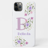 Hübscher Blumenentwurf Personalisierter Handy-Fall