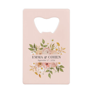 Hübscher Blumengarten Hochzeitsvorzug Geldbeutel Flaschenöffner