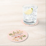 Hübscher Blumengarten Hochzeitsvorzug Runder Pappuntersetzer<br><div class="desc">Dieses hübsche Blumenwerk ist auf eine Reihe von Produkten übertragbar,  um eine wunderschöne personalisierte Gastgeschenk Hochzeit zu machen. DM mit allen Anfragen. Danke für den Besuch meines Zazzle-Stores!</div>