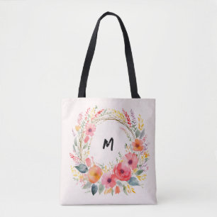 Hübscher Blumenkranz monogrammiert elegant