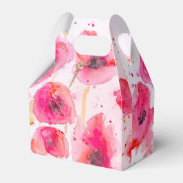 Hübscher Blumenmohn Geschenkschachtel