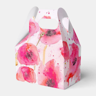 Hübscher Blumenmohn Geschenkschachtel