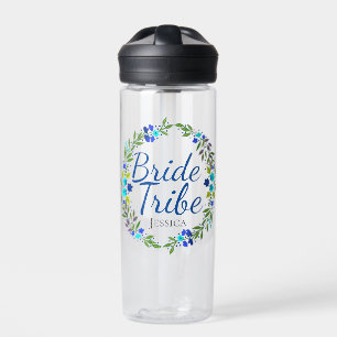 Hübscher Blumenstrauß Personalisierter Brautstamm Trinkflasche