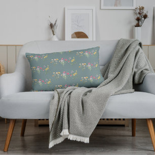 Hübscher Blumenwirbel im Bereich des Fettpolsters Lendenkissen