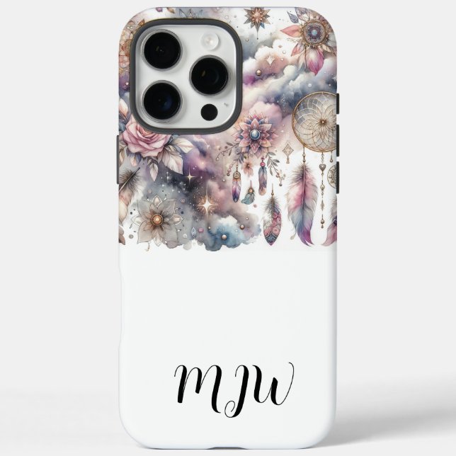 Hübscher Boho Feather iPhone/iPad Fall Case-Mate iPhone Hülle (Rückseite)
