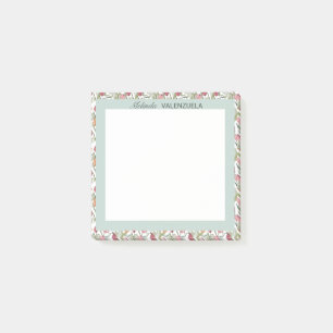 Hübscher botanischer Grüner Tulip Post-it Klebezettel