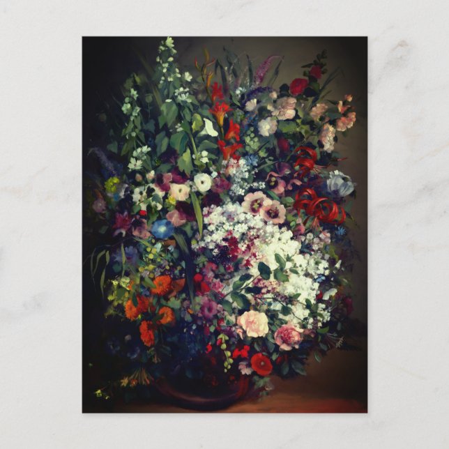 Hübscher Bouquet von Blume in einer Vase Postkarte (Vorderseite)