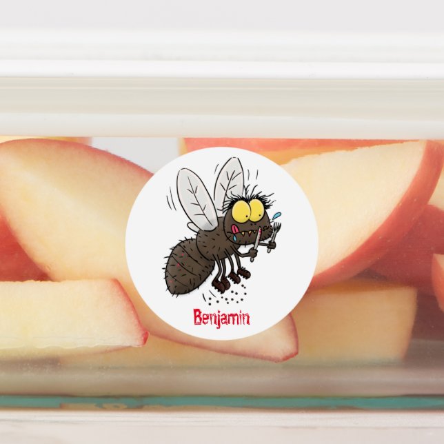 Hübscher Cartoon Etiketten (Befestigt)