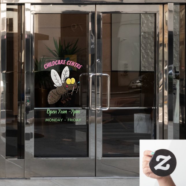 Hübscher Cartoon Fensteraufkleber (Büro Tür)