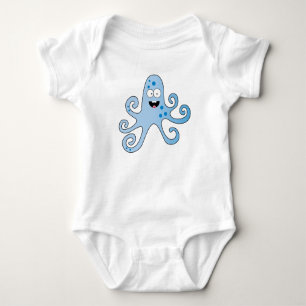 Hübscher Cartoon-Krake Baby Strampler