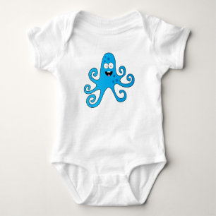Hübscher Cartoon-Krake Baby Strampler