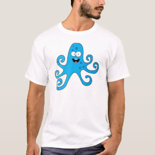 Hübscher Cartoon-Krake T-Shirt