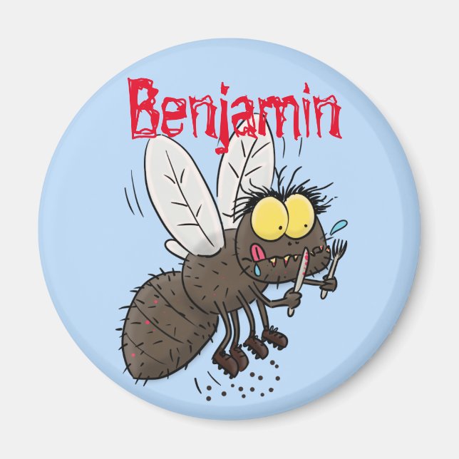 Hübscher Cartoon Magnet (Vorne)