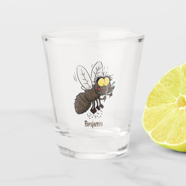 Hübscher Cartoon Schnapsglas (Vorderseite)