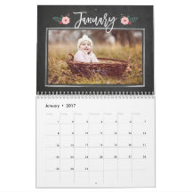 Hübscher Chalkboard-Kalender für benutzerdefiniert