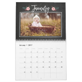 Hübscher Chalkboard-Kalender für benutzerdefiniert Kalender