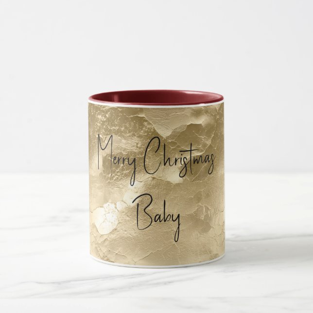 Hübscher Champagner Gold Glamour Tasse (Zentrum)