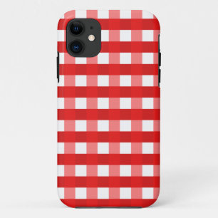 Hübscher Chic-roter Gingham überprüftes Case-Mate iPhone Hülle