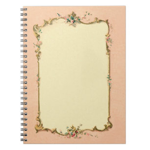 Hübscher Chic-Vintage französische Notizblock