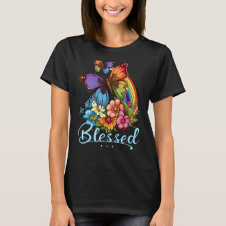 Hübscher Christlicher Schmetterling T-Shirt