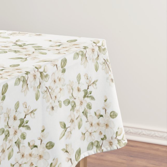 Hübscher cremefarbener blühender Baum Hochzeit Tischdecke (Beispiel)