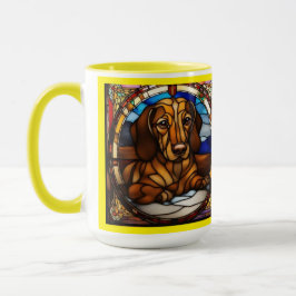 Hübscher Dachshund Keramik-Kaffeebecher Tasse