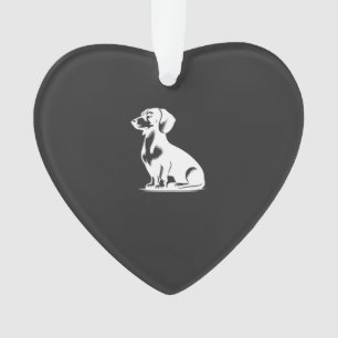 Hübscher Dachshund stilvoller kleiner Jagdhund Ornament