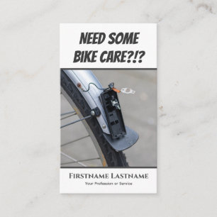 Hübscher Defekt bei Rücklicht für Fahrradreparatur Visitenkarte