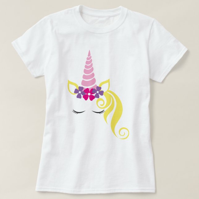 Hübscher Einhorn-T - Shirt (Design vorne)