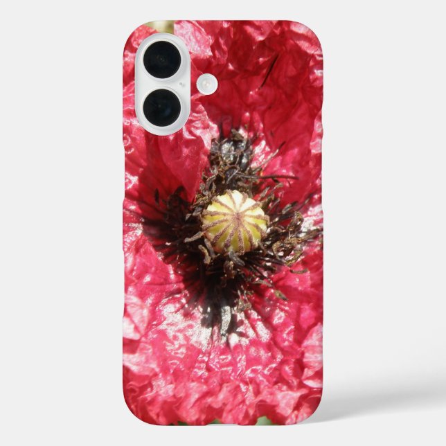 Hübscher Fall für Red Poppy Blume Macro iPhone Case-Mate iPhone Hülle (Rückseite)
